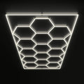 Hex Beam Garage Light Kit – Showroom Series (16x8 Layout)