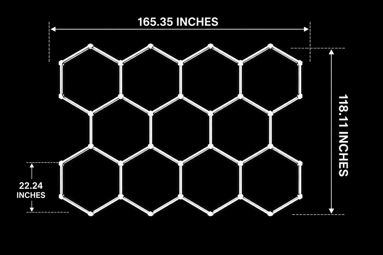 Apex 11 Hex Grid LED Lighting System